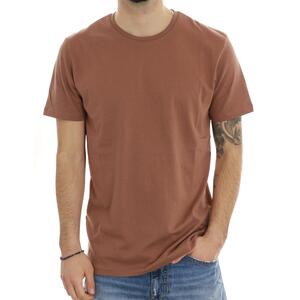 T-SHIRT ROCK MARRONE